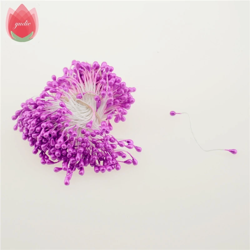 rose red 300 шт Мини жемчужная тычинка сахар ручной работы искусственный цветок для свадебного украшения DIY Скрапбукинг декоративный венок поддельные цветы - Цвет: rose red