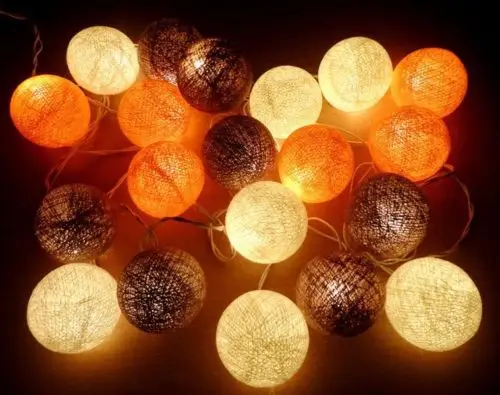 Карамель в винтажном стиле оранжевый тон 20 шт./компл. ватным тампоном гирлянды