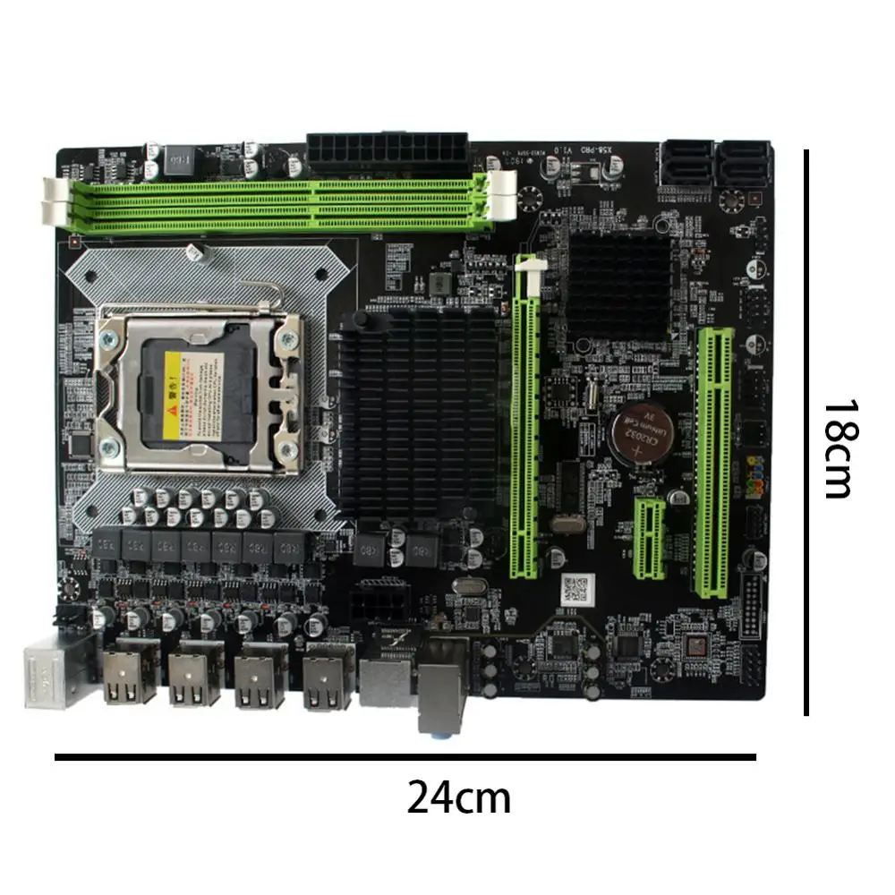 X58 Pro DDR3 ПАМЯТЬ интерфейс ЧПУ LGA 1366 для X5570 L5638 L5640 материнская плата запчасти
