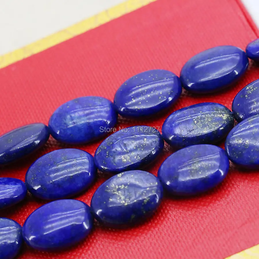 15x20 мм Lapis lazuli в форме эллипса аксессуары для рукоделия свободные шарики