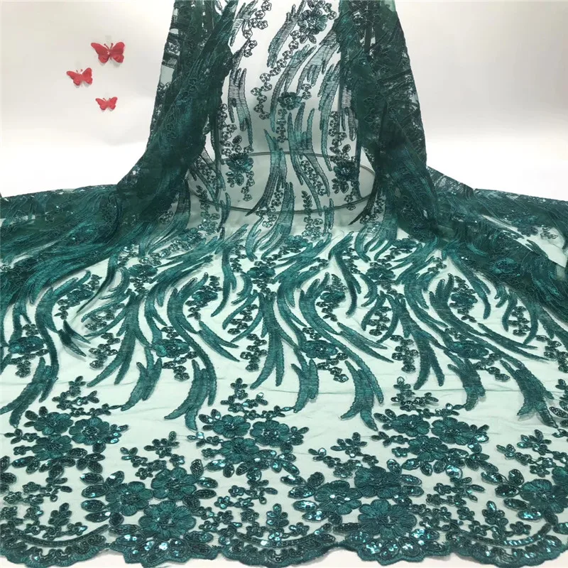 

Cassiel Latest French Teal Lace Fabric Women Flower Tulle African Lace Fabric High Quality Lace African Tulle Lace Fabric