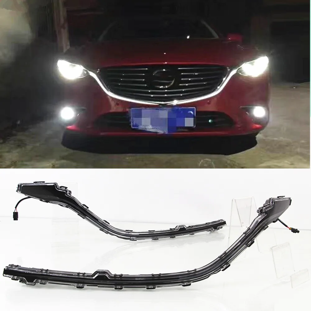 Автомобильная проблесковая для Mazda 6 Mazda6 Atenza 2016 2017 2018 DRL Дневной светильник