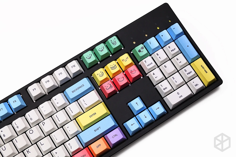 Вишневый профиль краситель Sub Keycap Set PBT пластиковый мелок для механической