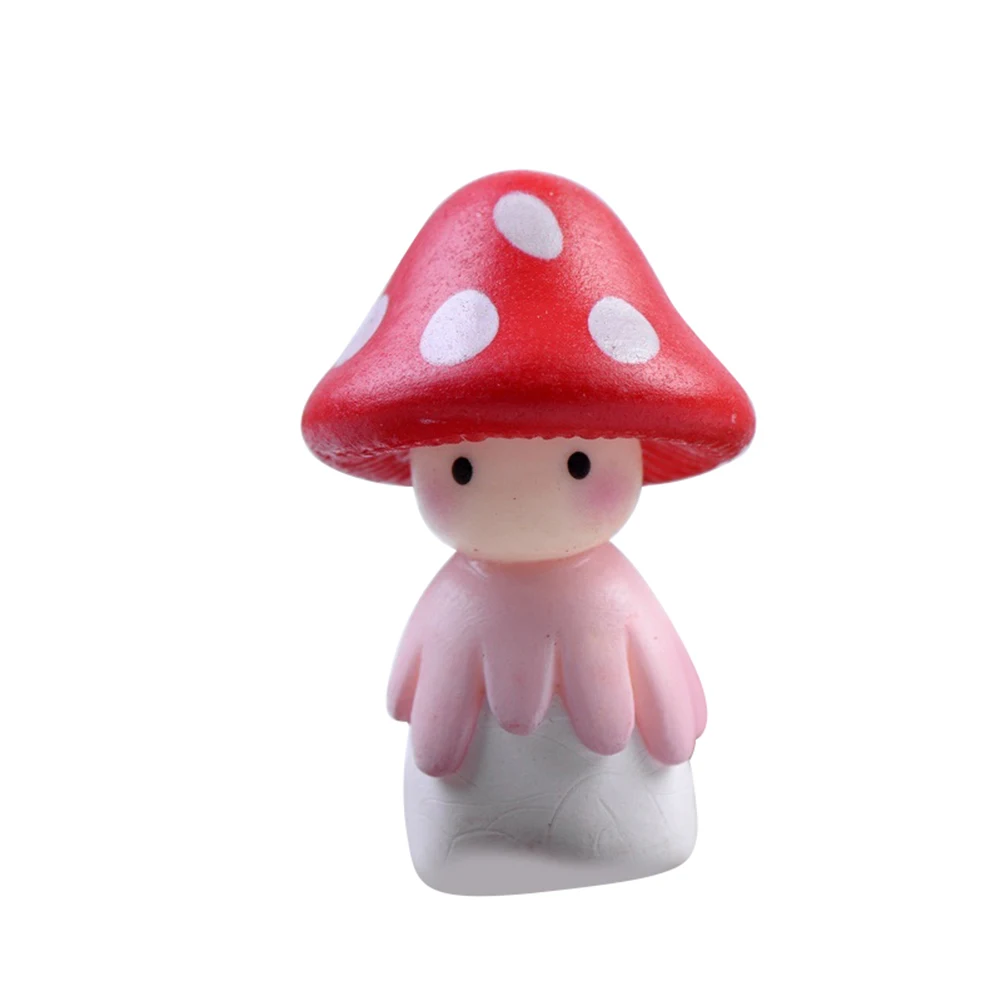 Lovely Mushroom Doll Micro Landscape Bonsai Dollhouse Home Decor Gift Fairy Garden Miniatures Decoration Crafts | Дом и сад