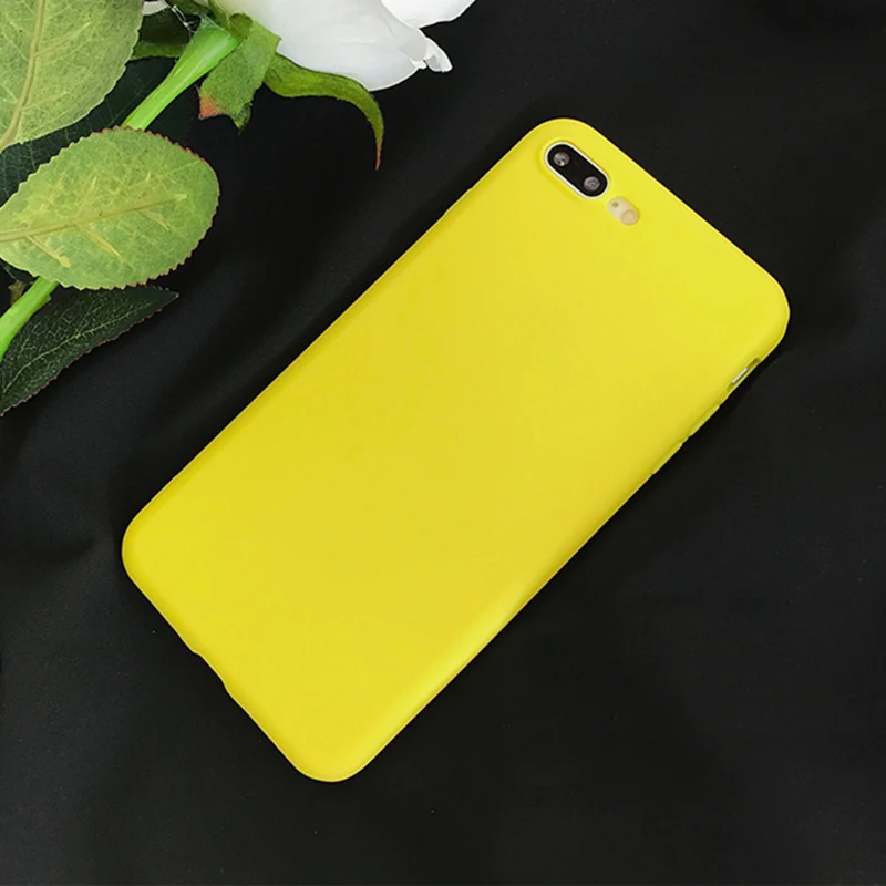 LOVECOM лимонно-желтый чехол для телефона для iPhone 11 Pro Max XR XS Max X 7 8 6S Plus Мягкий ТПУ полный корпус карамельный цвет чехол для телефона