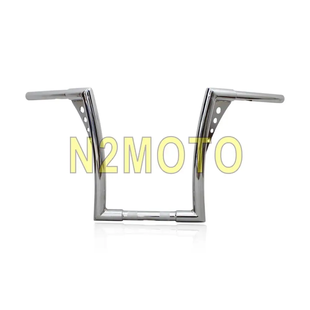 chrome 1" Rise 30-1/2" широкий черный APE вешалка руль для Harley Sportster Touring Dyna FLST Чоппер кафе гонщик на заказ - Цвет: chrome