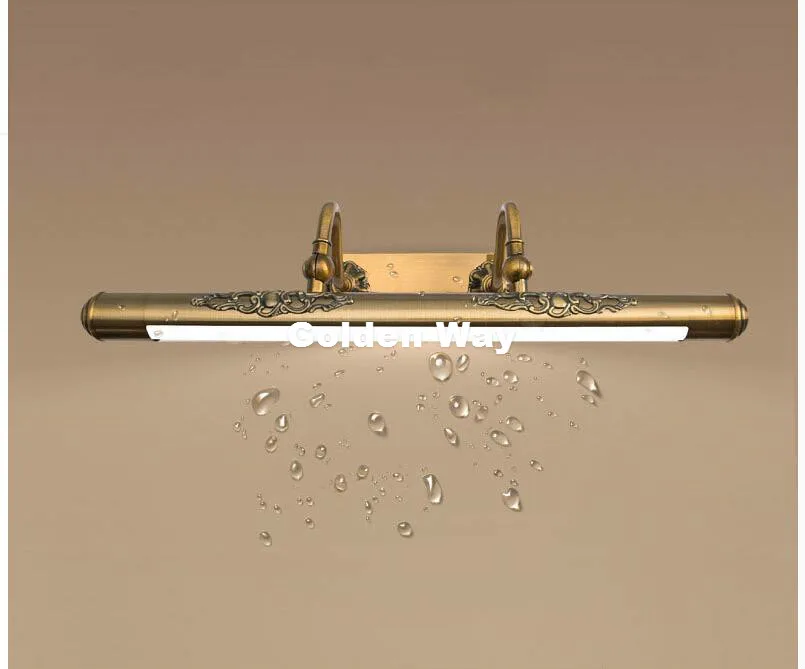 Бесплатная доставка бронзовый зеркальный настенный светильник 110 В ~ 220 роскошный