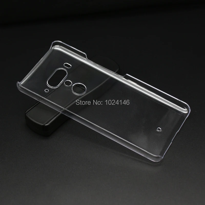 For HTC U12 Plus U12plus 6.0&quot New Slim Crystal Transparent Hard PC Back Case DIY Cover Protection Skin Shell |