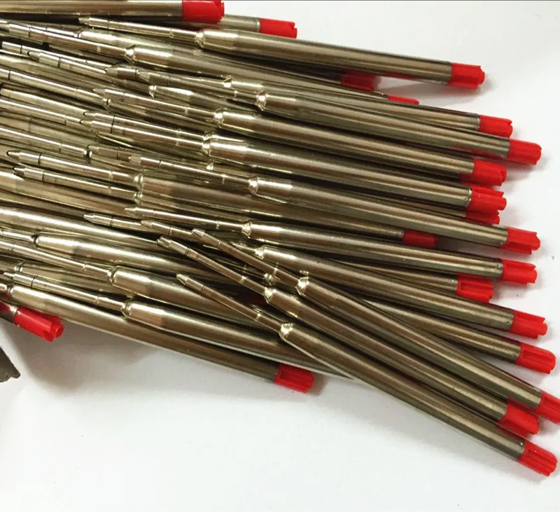 10 шт. универсальная шариковая ручка стандартного стиля замена заправок красные