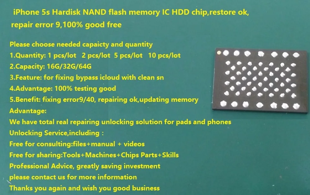 IPhone 5S Hardisk ИС флэш памяти NAND HDD чип восстановить ОК ошибка ремонта 9 100% хорошо|ok