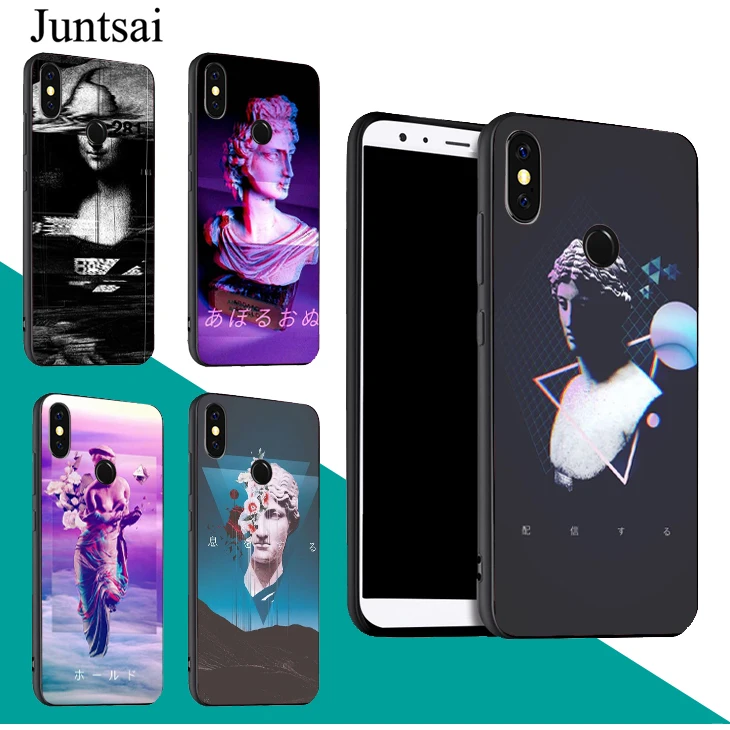 Эстетика Vaporwave статуя художественный чехол для Red mi Note 9 Pro 9S 8T 8 9A 9C Mi 9T 10 Lite POCO X3 Couqe |