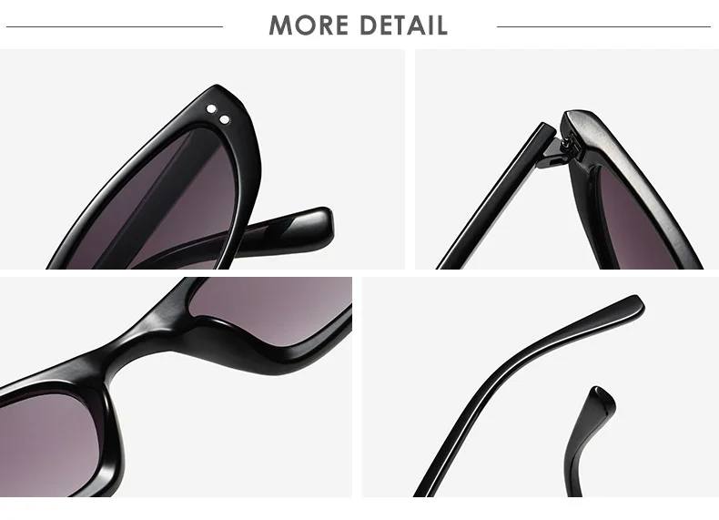 

Higodoy Women Cat Eye Sunglasses Plastic Vintage Small Frame Sunglasses Brand Designer for Female UV400