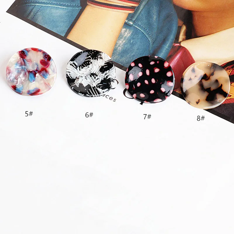 DIY Jewelry аксессуары Япония и Южная Корея ацетат Harajuku серьги круглой формы Форма d