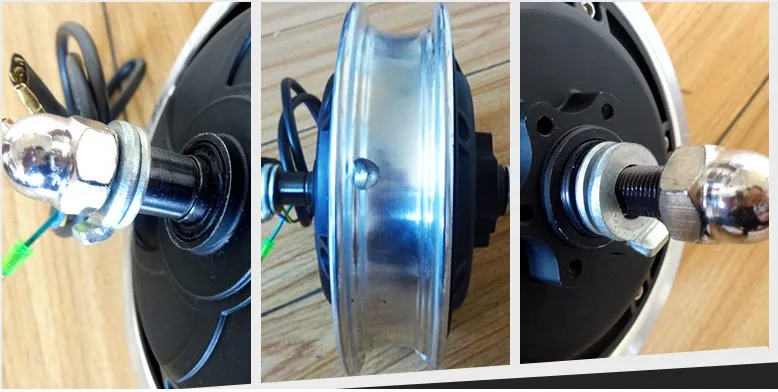 24v36v48v250w-400w DC бесщеточный двигатель 8 дюймов с барабанным тормозом электронный