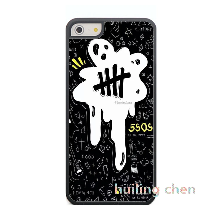 5SOS 5 СЕКУНД ЛЕТНЕЙ моды крышка корпуса оригинал сотовый телефон для iphone 4 4S 5S 5C SE 6