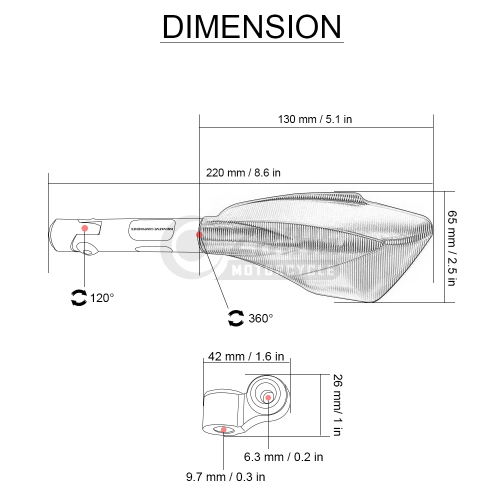 Мотоциклетные CNC Алюминиевые боковые зеркала заднего вида для SUZUKI HAYABUSA SFV650 GLADIUS