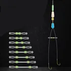 Силиконовые двойные крючки Rompin, 15 шт., контактор, устройство для рыболовной лески, бифуркация, восемь видов, космическая леска, поворотный инструмент для завязывания