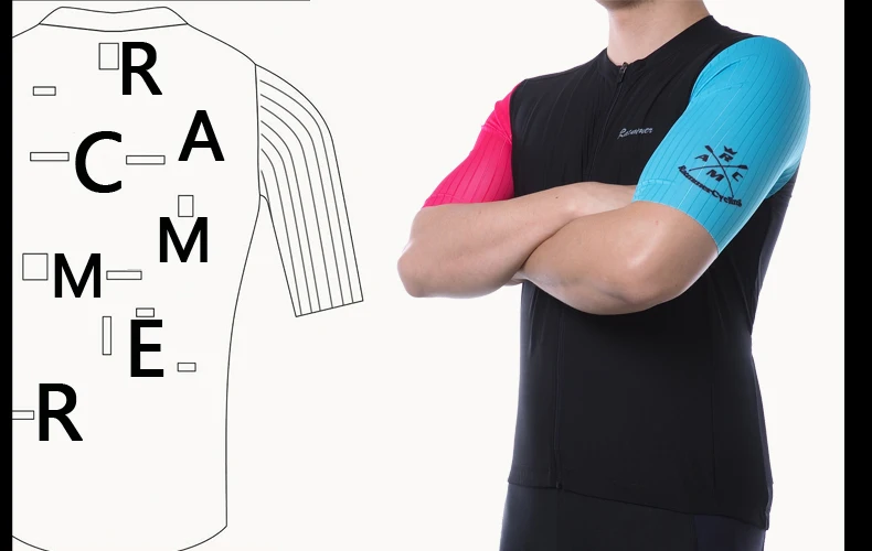 Racmmer Мужская велосипедная майка PRO AERO с коротким рукавом, Майо Ciclismo Hombre, Mtb, велосипедная майка, Черная майка