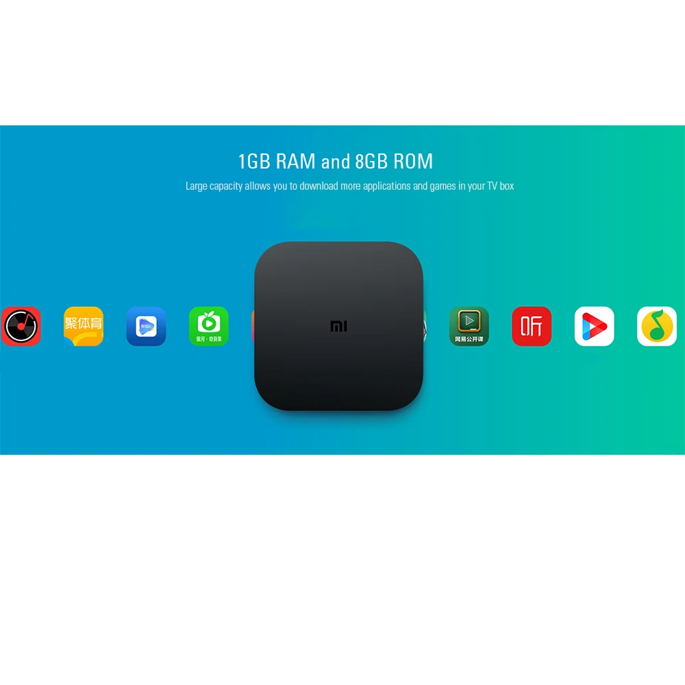 Оригинальный Xiaomi Mi4C Patchwall ТВ Box Amlogic S905L 1 ГБ 8 2 4 г Wi Fi комплект bluetooth компьютерной