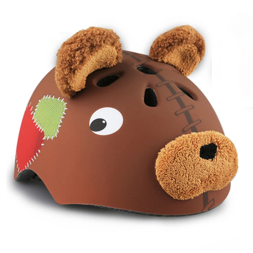 S-216-Brown Детский шлем с героями мультфильмов, Детские мотоциклетные шлемы, Детский велосипедный шлем, детский головной убор для занятий спортом, катания на коньках, 9 стилей - Цвет: S-216-Brown