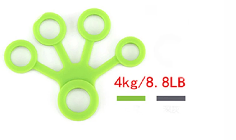 Grass Green 8.8LB 3 уровня палец Эспандеры растягиватель для пальцев рук, который поможет избавиться от сцепление тренажер для пальцев Тренажер - Цвет: Grass Green 8.8LB