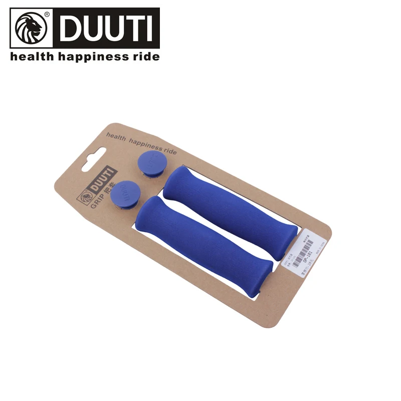 BLUE DUUTI велосипедные ручки горный велосипед дорожный MTB велосипедный велосипед ультра светильник губчатые насадки на руль Удобная нескользящая ручка Крышка - Цвет: BLUE
