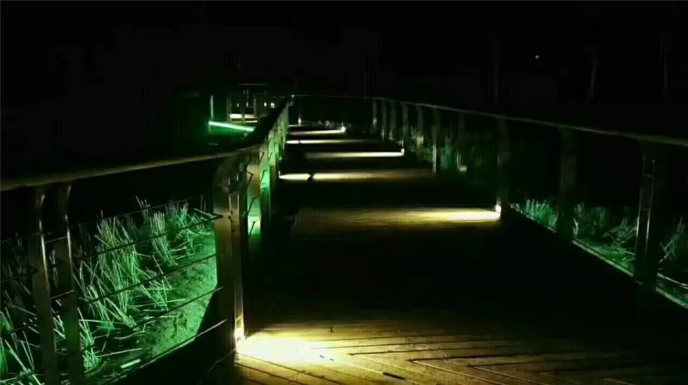 Односторонний светильник ing led шаговый светильник 2 Вт Водонепроницаемый светодиодный светильник для сада подземный Dia100* H35mm IP67 настенный