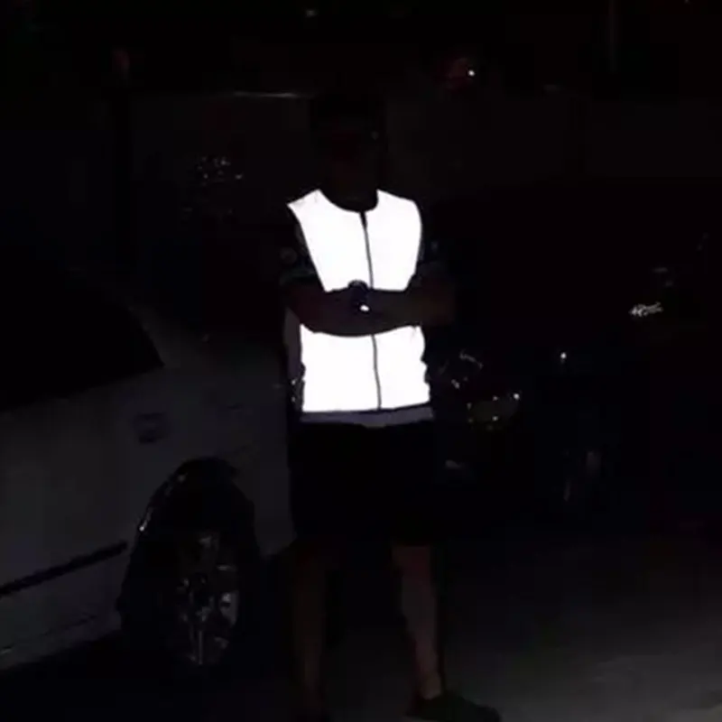 2019 Outdoor Sports Reflective Clothing Men Woman Sportswear Waistcoat Vest Safety Bicycle Cycling Jersey Vests Gilet | Спорт и