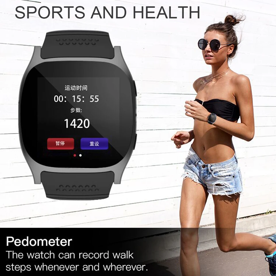Bluetooth Смарт часы с Facebook Whatsapp поддержка SIM TF карты вызова LBS определение местоположения Smartwatch для телефона Android PK Q18 DZ09 A1