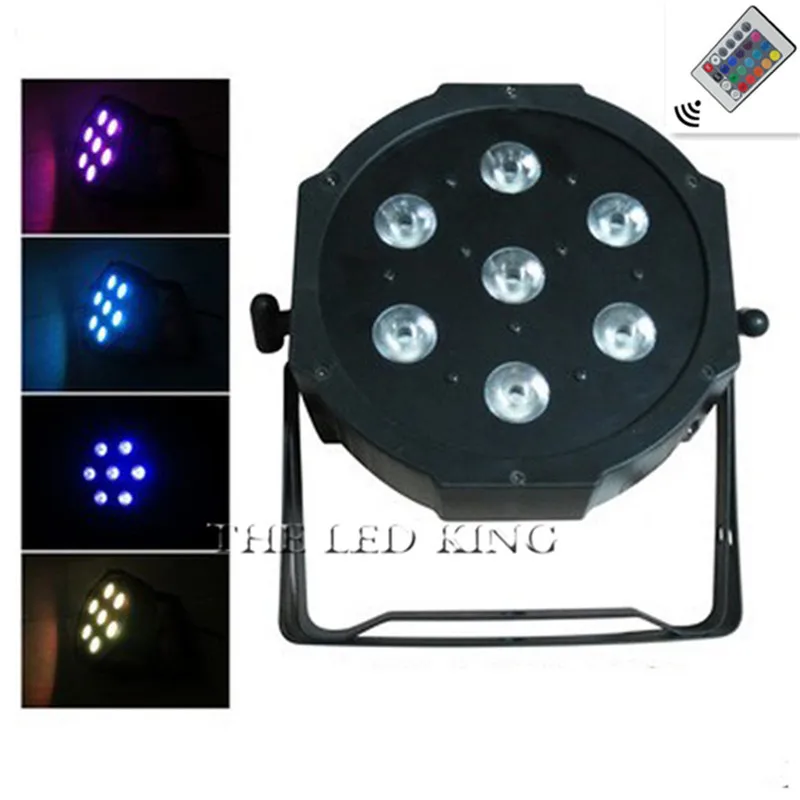 1 шт./лот ИК-пульт дистанционного управления Китай dj par slim led 7x12W RGBW 4 в dmx light rgbw