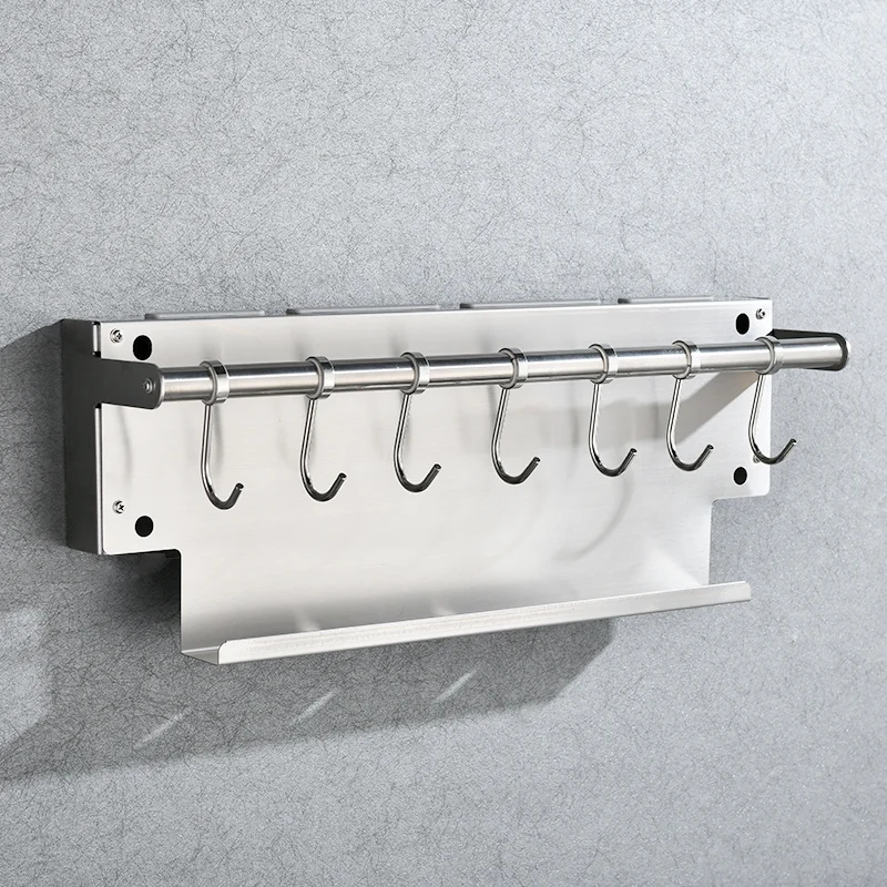 Кухонная полка из матового никеля FLG настенные кухонные стеллажи держатель для