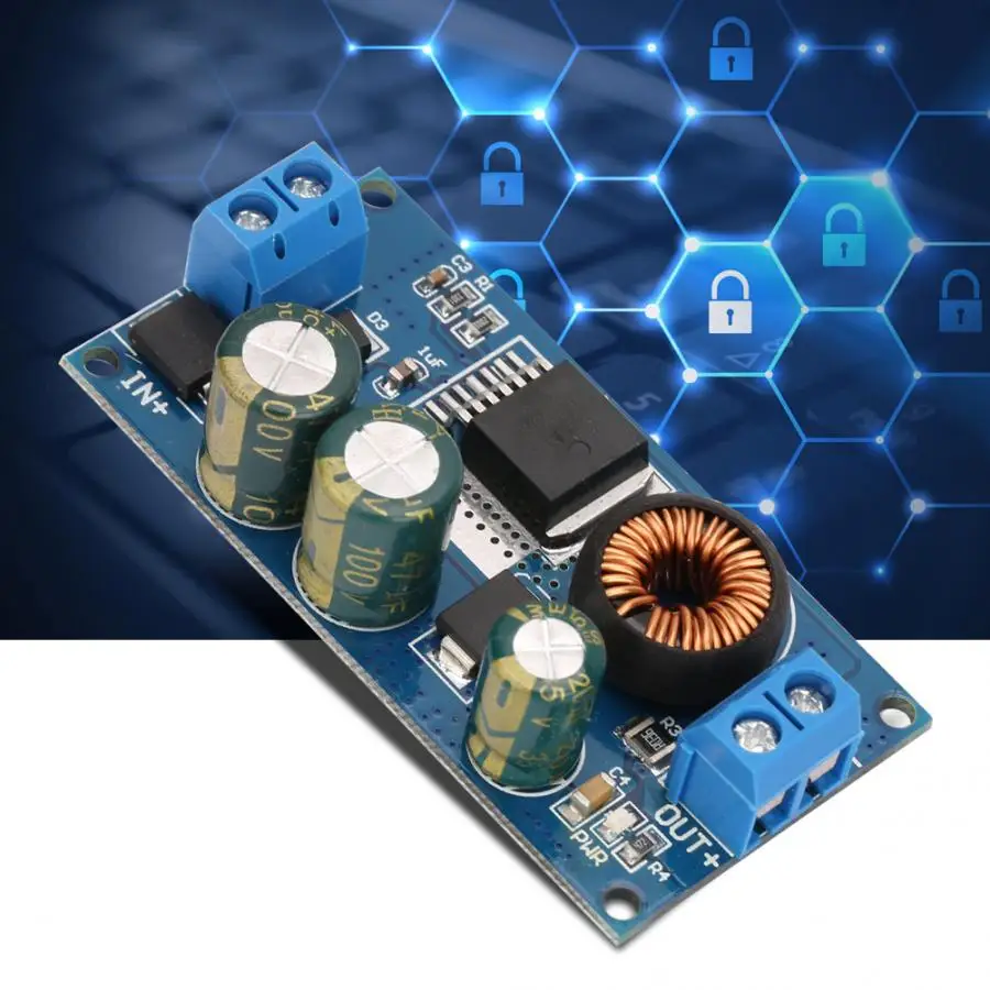 2.1A DC-DC высоковольтный инвертор для ступенчатого понижения Питание Вход 10-80V