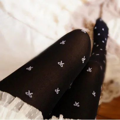 Bow pantyhose autumn and winter thickening velvet leg socks stockings | Мужская одежда