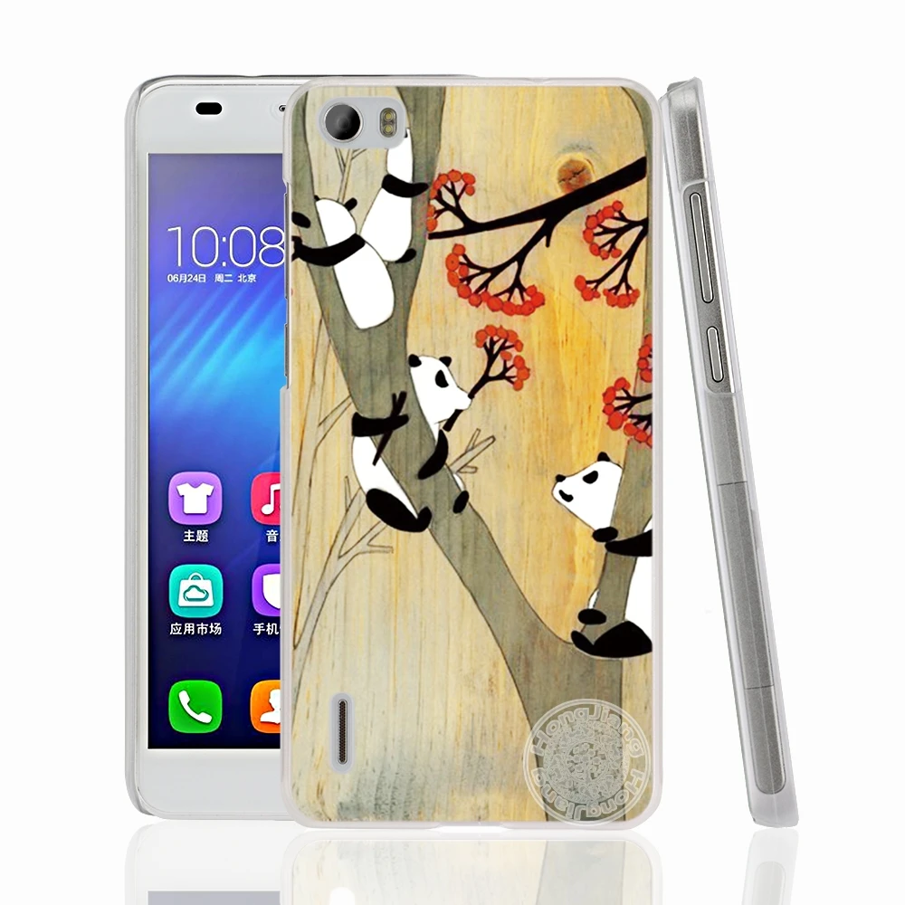 HAMEINUO панда Симпатичный Череп сотовый телефон чехол для huawei honor 3C 4A 4X 4C 5X 6 7 8 Y3 Y5 Y6 2 II