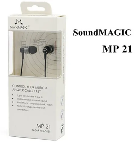 SoundMAGIC MP21 наушники вкладыши с шумоизоляцией пультом дистанционного