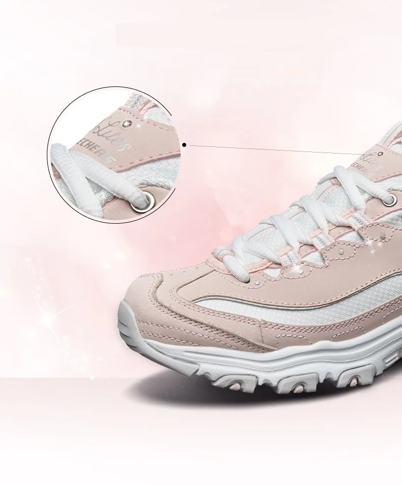 Skechers D'lites/Повседневная обувь; женская модная обувь на платформе; коллекция года; женская обувь на толстом каблуке; обувь на шнуровке; zapatos mujer; 11930-BBK