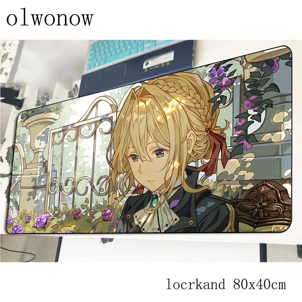 violet evergarden mousepad gamer Birthday 800x400x2mm gaming mouse pad present notebook pc accessories padmouse ergonomic mat