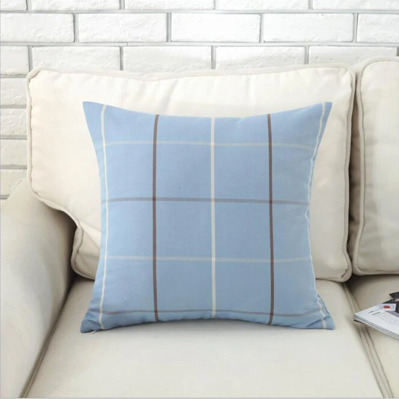 Zhuimenglong 45x45cm Classic Plaid Cushion Covers for Sofa Aquare Pillowcases Decorative Pillows Pillow Cases Home Decor R394 | Дом и сад