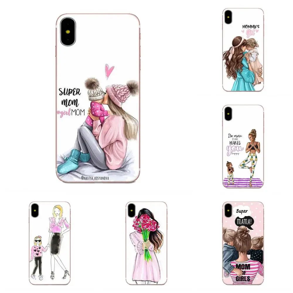 Популярная модная мягкая коробка для звонков мамы и дочки Sony Xperia Z Z1 Z2 Z3 Z4 Z5 compact Mini