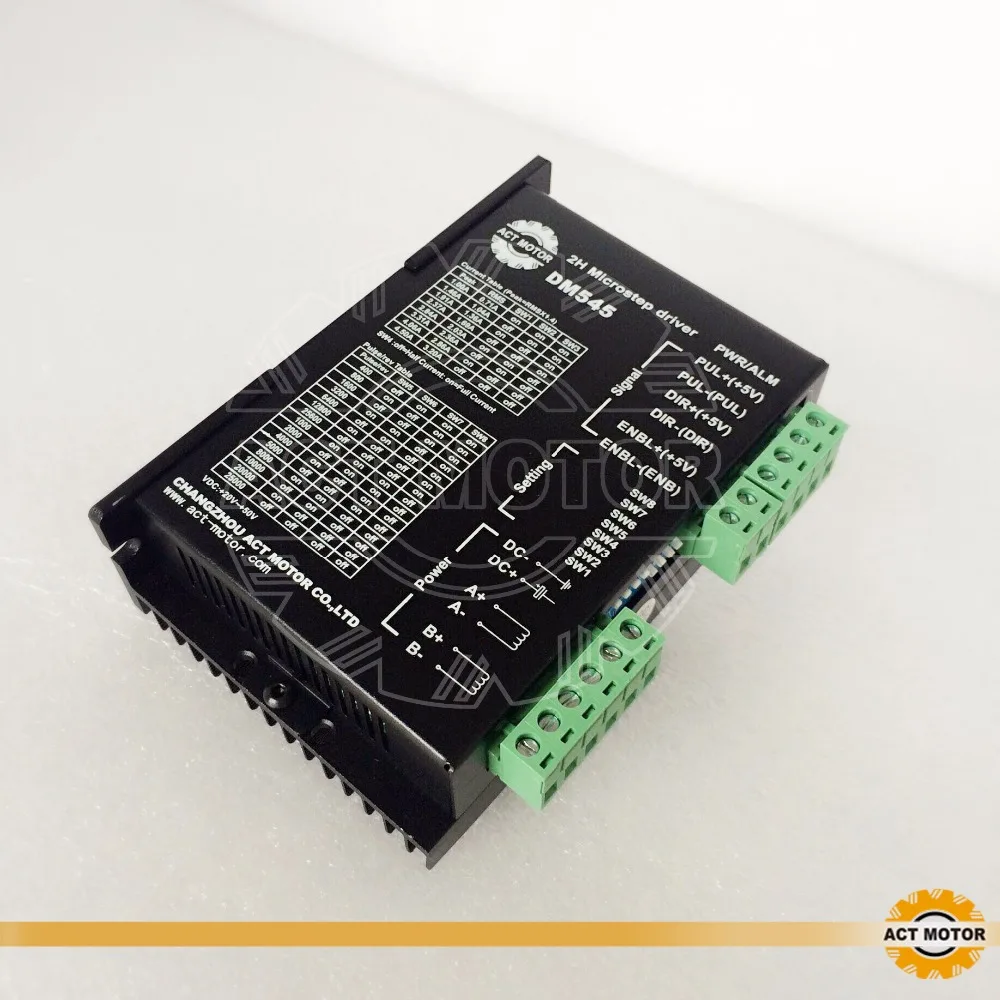 Бесплатно к ЕС DM545 nema23 или nema34 шаговый двигатель драйвер 128micsteps 4.5A 20 50VDC CE|stepper motor