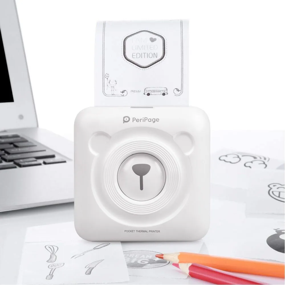 Термальный принтер Bluetooth в принтерах портативный фото Printering мини мобильный