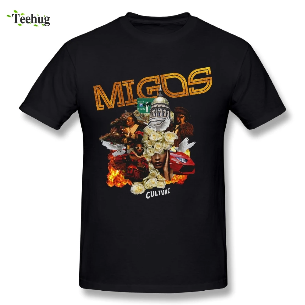 

O-neck Male Migos Culture Tour T-Shirts Classic Design Tee Shirt