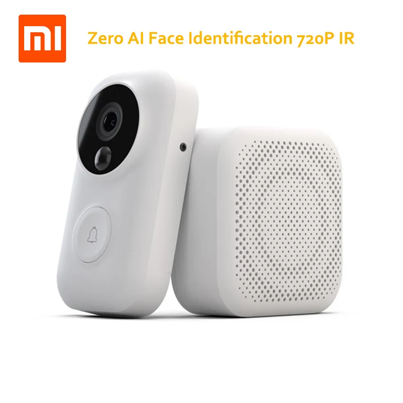 Xiaomi Zero AI распознавание лица ИК Ночное Видение 720P видео дверной звонок набор обнаружения движения SMS Push домофон облачная система хранения