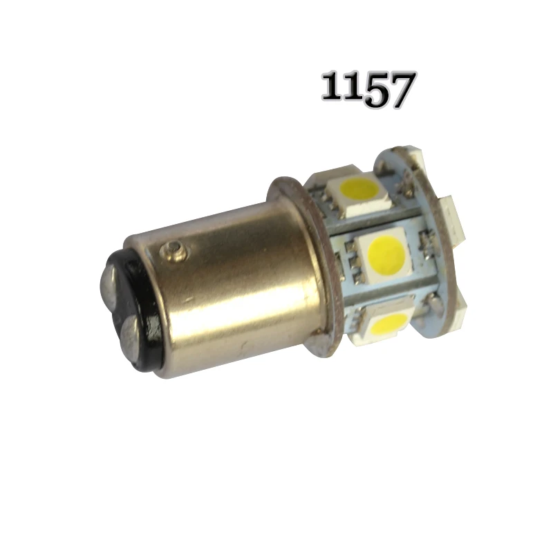 10 шт. 1156 BA15S 13 smd 5050 LED 0.15A 1157 BAY15D 7440 7443 Задний сигнал стоп Обратный DRL Лампа Белый 12