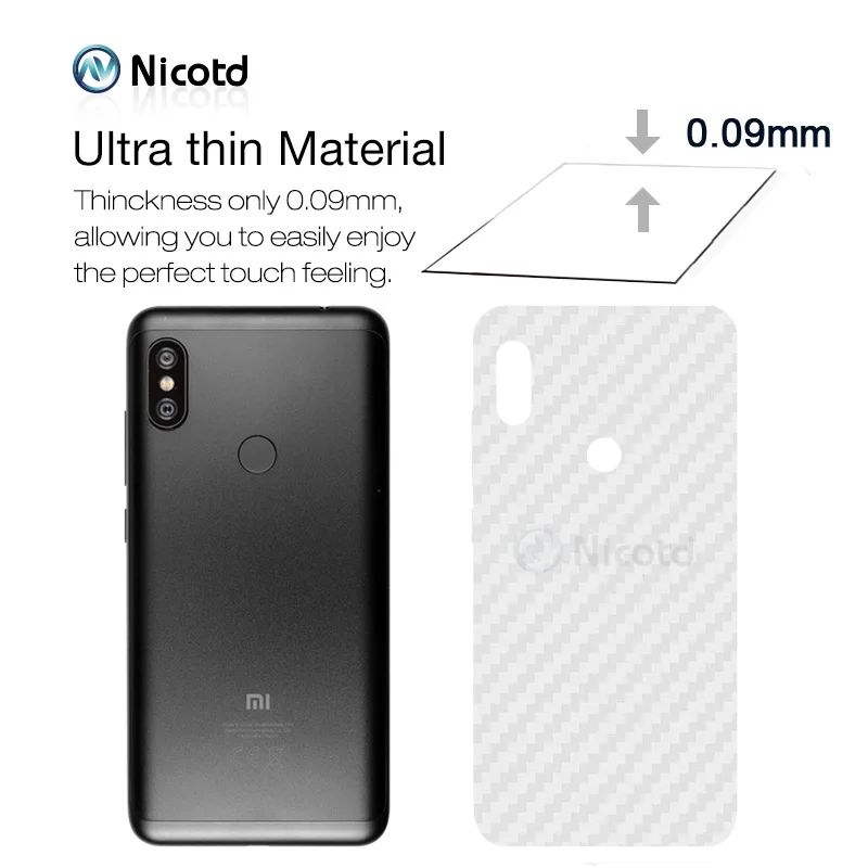 5 шт./лот для Redmi Note 6 pro 3D углеродное волокно мягкая задняя пленка Xiomi 6a plus 5A S2