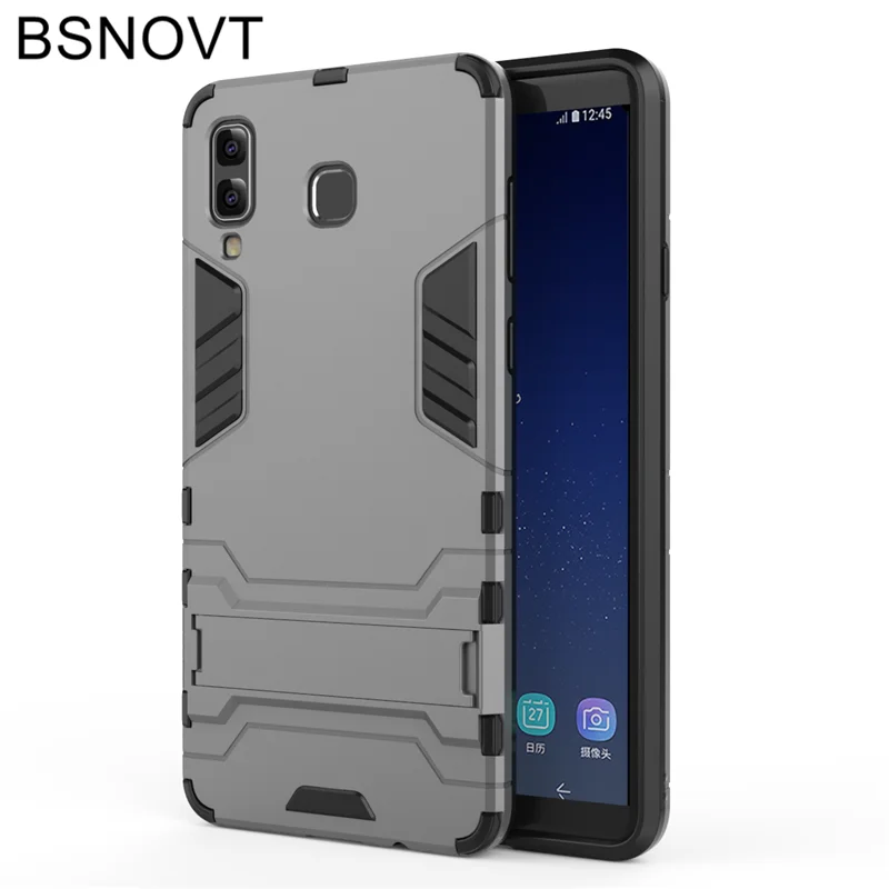 BSNOVT для samsung Galaxy A9 Star Обложка мягкая силиконовая + Пластик Kickstand чехол A8 G8500 fundas 6