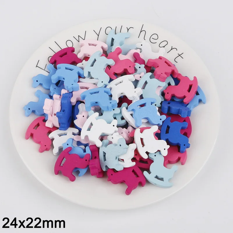 50pcs Hole 2mm 10-400 шт многоцветные Разноцветные Бусины из натурального дерева для изготовления ювелирных изделий, детские игрушки для прорезывания зубов, разделитель для бисера - Цвет: 50pcs Hole 2mm