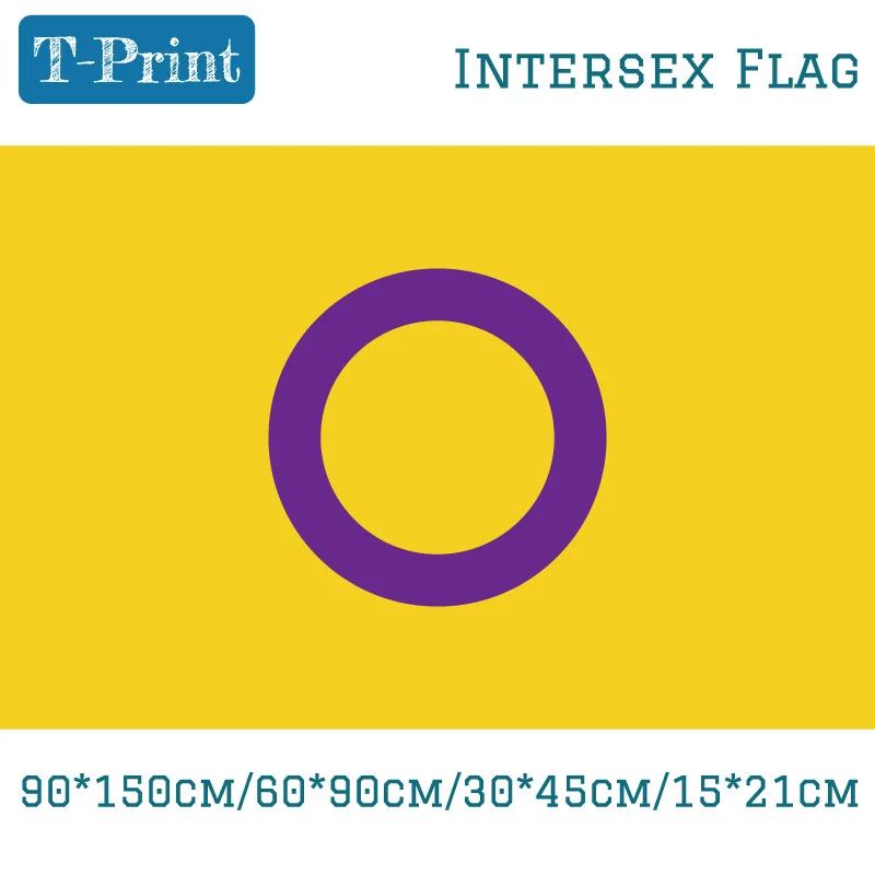 60*90 см 15*21 90*150 Intersex Pride Flag 3 * ft цифровая печать 30*45 Автомобильный флаг | Дом и сад