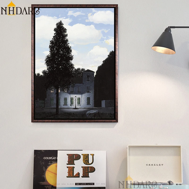 Империя света в Пегги живопись Magritte плакаты и принты Холст Живопись Искусство настенные картины для украшения дома