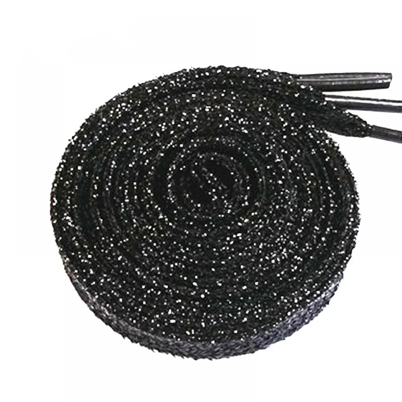 1 пара 115 см блестящие спортивные кроссовки плоские шнурки золотые серебряные для